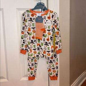 New Tres Beau et Belle Kids 3T Halloween Pajamas Viscose Bamboo Ghost Pumpkin